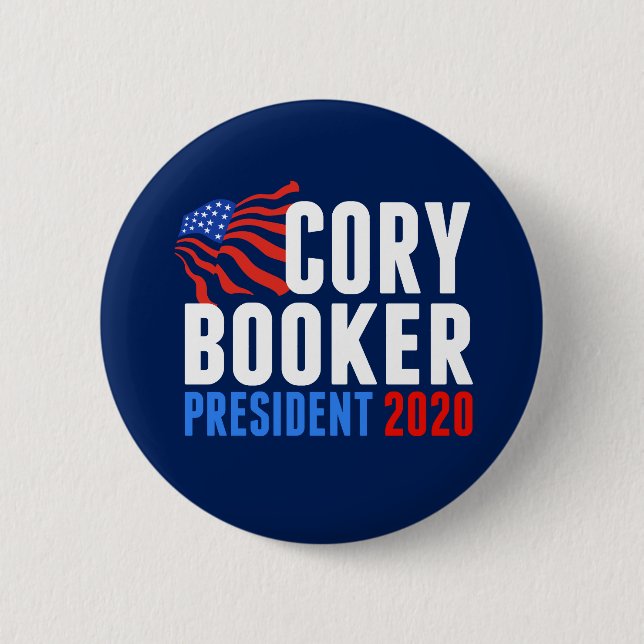 Cory Booker für Präsident 2020 Button (Vorderseite)