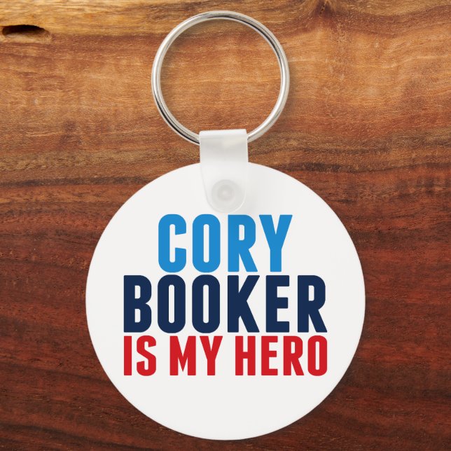 Cory Booker ist mein Held Schlüsselanhänger (Vorderseite)