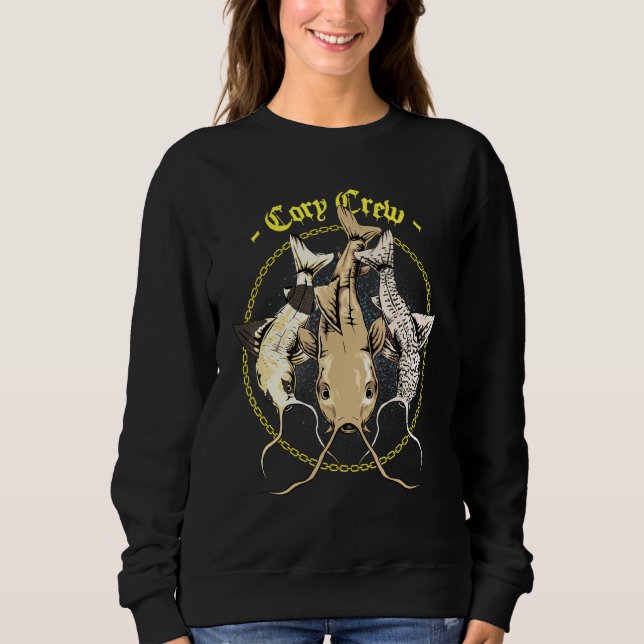 Corydora Catfish - Crew für Aquarium Sweatshirt (Vorderseite)