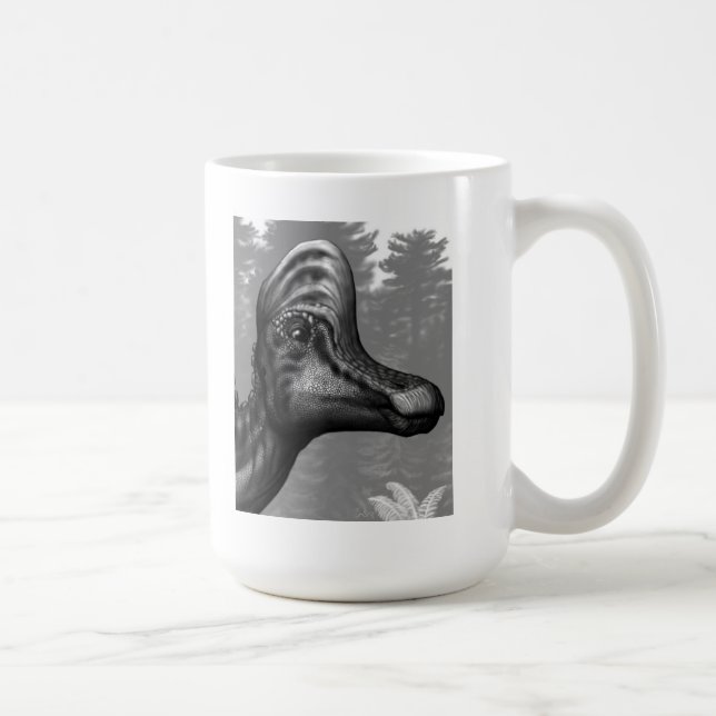 Corythosaurus-Porträt-Tasse Kaffeetasse (Rechts)