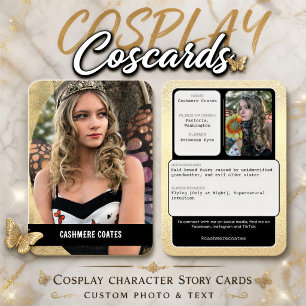 Coscards Kundenspezifische Cosplay-Karten Visitenkarte