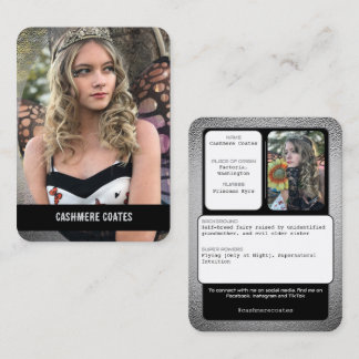 Coscards | Kundenspezifische Cosplay-Karten Visitenkarte