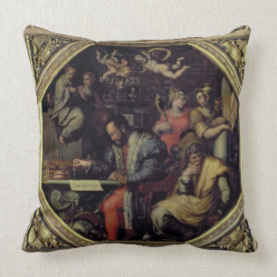 Cosimo I de Medici (1519-74) die conques planend Kissen