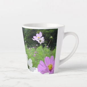 Cosmea, Fleurs sauvages Champ Collage Latte Mug