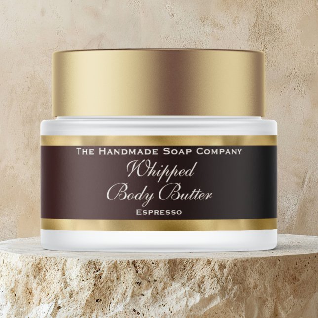 Cosmetics Body Butter Gold Foil & Brown Jar (Von Creator hochgeladen)