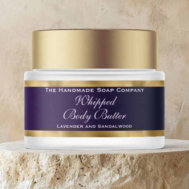 Cosmetics Body Butter Gold Foil & Purple Jar (Von Creator hochgeladen)