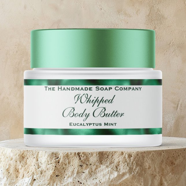 Cosmetics Body Butter Green Foil & White Jar  (Von Creator hochgeladen)