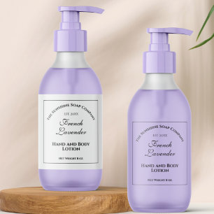 Cosmétique étanche blanche Étiquette 2" x 6"