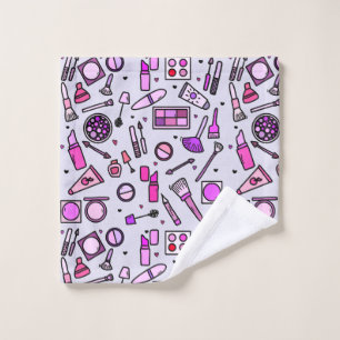 Cosmétique maquillage Motif rose illustré