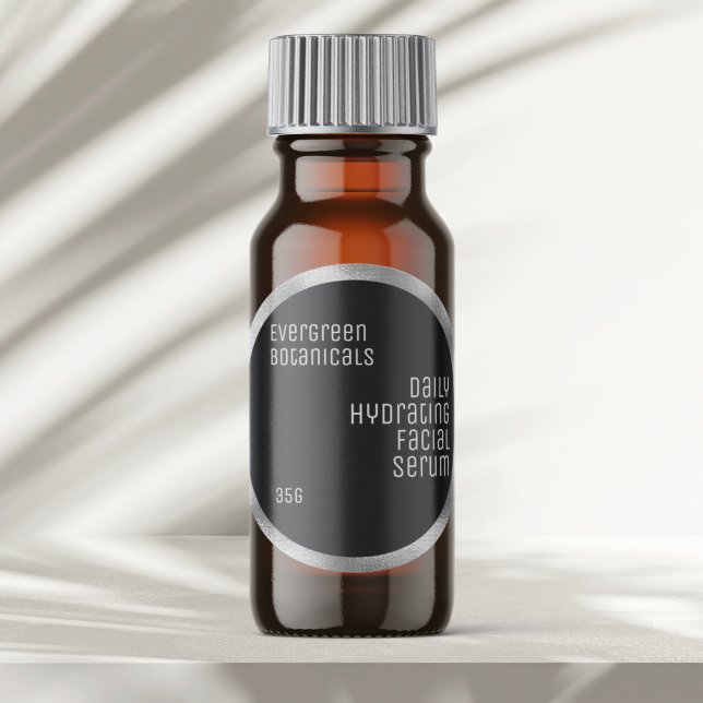 cosmétique savon produit étiquette - noir avec arg (Créateur téléchargé)