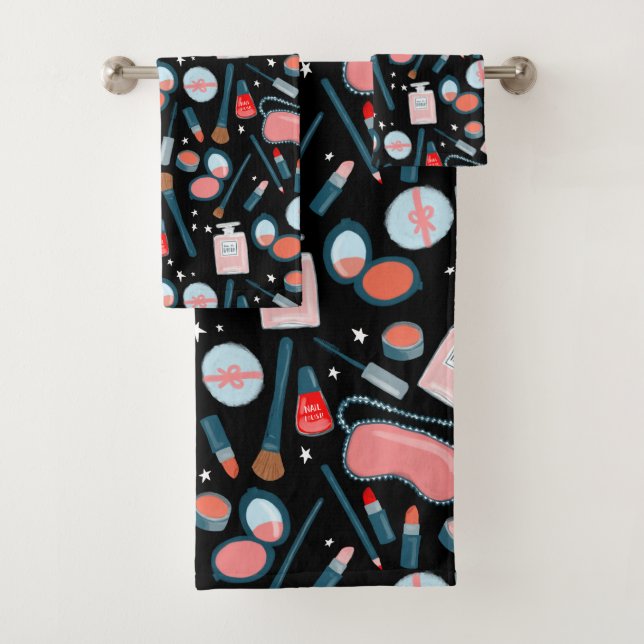 cosmétique vintage maquillage beauté noir (En situation)