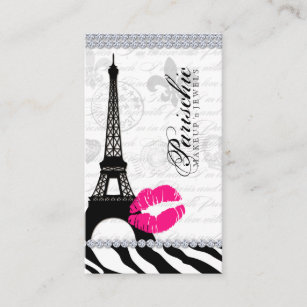 Cosmetologe Business Card Paris Eiffelturm Visitenkarte