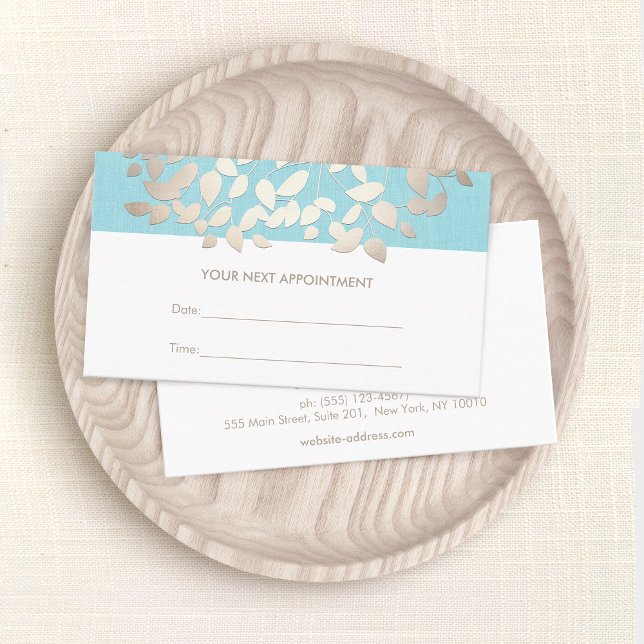 Cosmetologie Feuille Salon Rappel de rendez-vous (Créateur téléchargé)