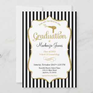 Cosmetologie Graduation Faire-part Invitation