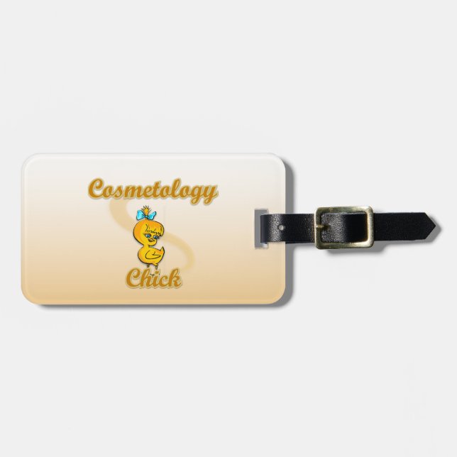 Cosmetology Chick Gepäckanhänger (Vorderseite horizontal)