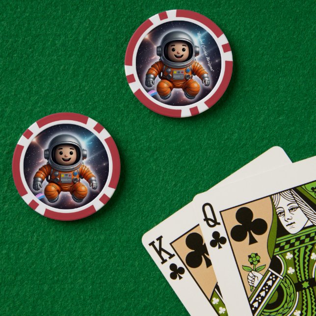 "Cosmic Adventure" Pokerchips (Pokertisch (doppelt))