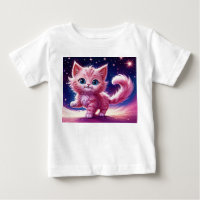 Cosmic Animal Pink Cat Felge Moderne Art