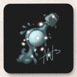 Cosmic Aquarius Uranus Zodiac Getränkeuntersetzer