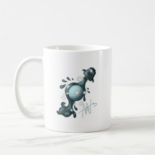Cosmic Aquarius Uranus Zodiac Kaffeetasse
