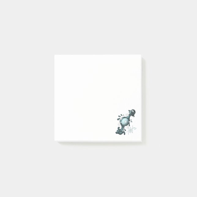 Cosmic Aquarius Uranus Zodiac Post-it Klebezettel (Vorderseite)