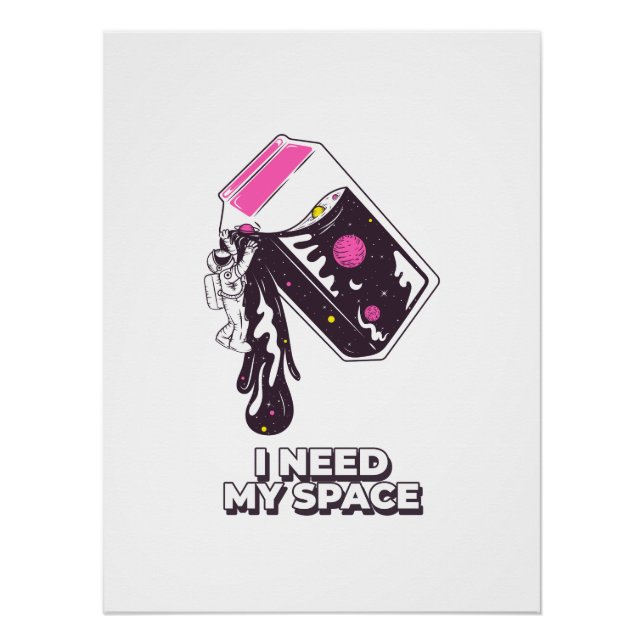 Cosmic Art | Astronaut Poster Wall Decor (Vorderseite)