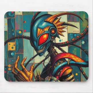 Cosmic Avenger Cheesy Grin Mousepad