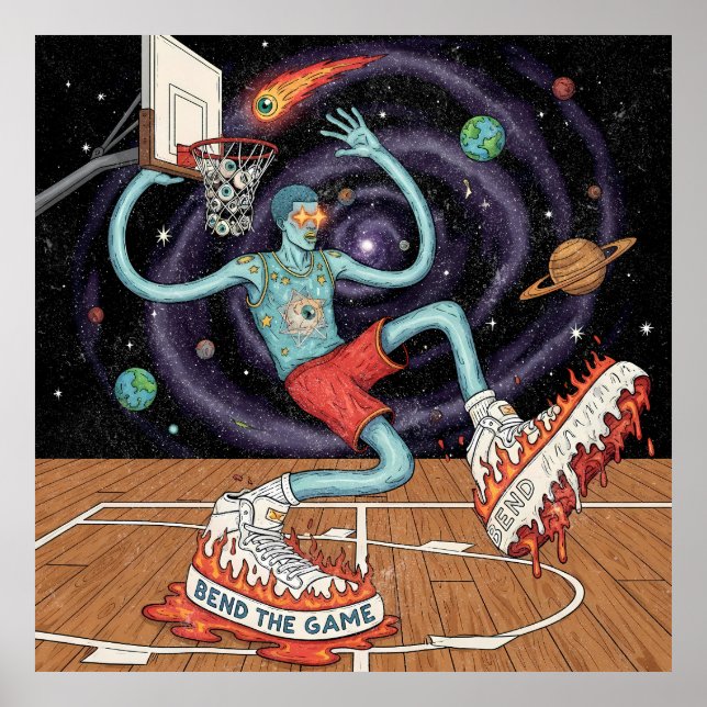Cosmic Basketball Slam Dunk Poster (Vorne)