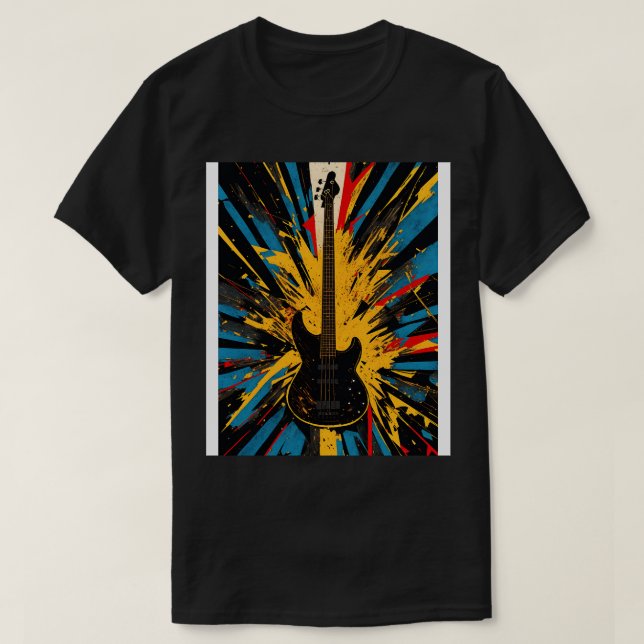 Cosmic Bass Riff Schlüpfen Musical Dimensions for T-Shirt (Design vorne)