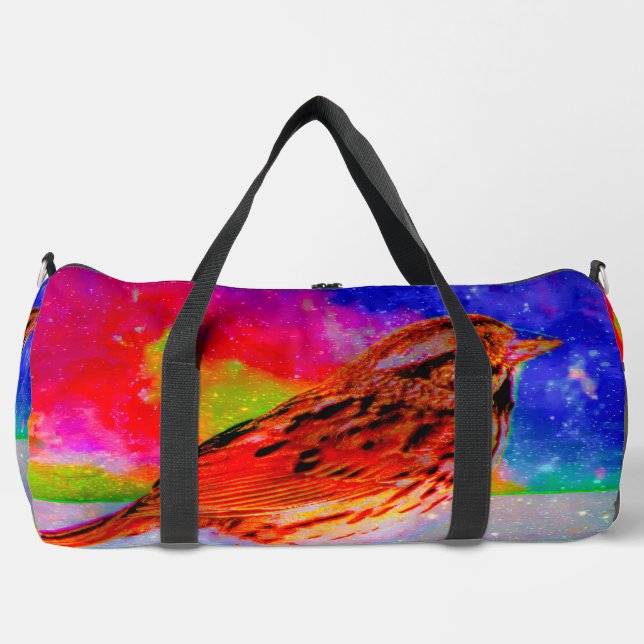 Cosmic Bird Dreamscape Art Print" Duffle Bag (Vorderseite)