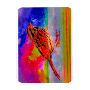 Cosmic Bird Dreamscape Art Print" Magnet