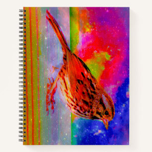 Cosmic Bird Dreamscape Art Print" Notizbuch