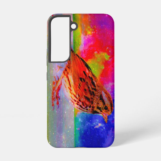 Cosmic Bird Dreamscape Art Print" Samsung Galaxy Hülle (Rückseite)