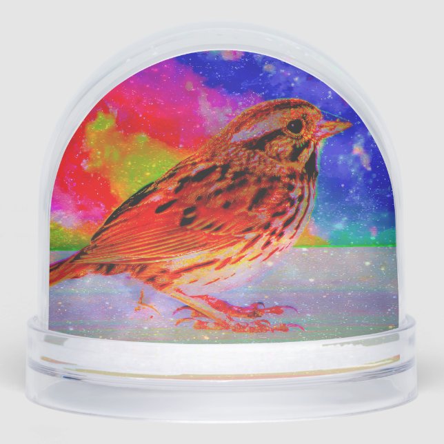 Cosmic Bird Dreamscape Art Print" Schneekugeln (Vorderseite)