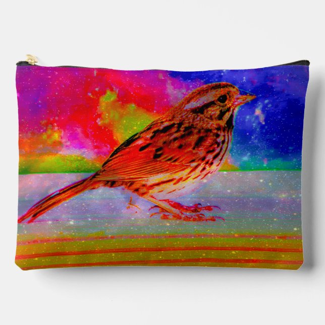 Cosmic Bird Dreamscape Art Print" Zubehörtasche (Vorderseite)