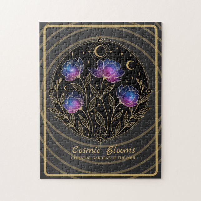 Cosmic Blooms – Celestial Floral Mandala flowers (Vertikal)