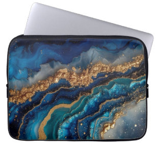 Cosmic Blue Laptop Bag mit Galaxy Design Laptopschutzhülle