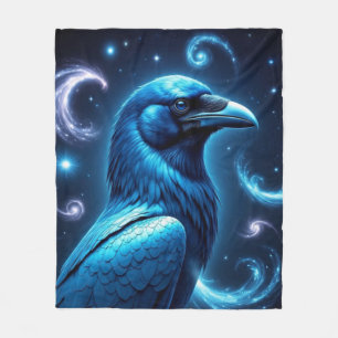 Cosmic Blue Raven Fleecedecke