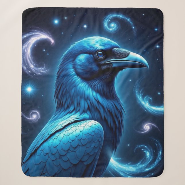 Cosmic Blue Raven Sherpadecke (Vorderseite)