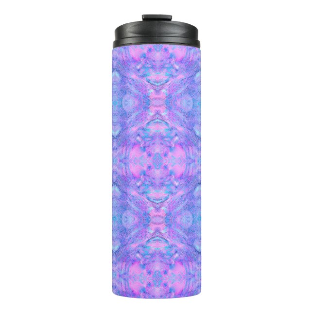 Cosmic Boho Pattern - Orientalische Fantasie Abstr Thermosbecher (Vorderseite)