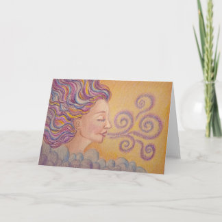 "Cosmic Breath" Greeting card Karte