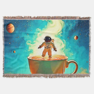 Cosmic Brew: Astronauts Kaffee-Traum Decke