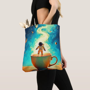 Cosmic Brew: Astronauts Kaffee-Traum Tasche