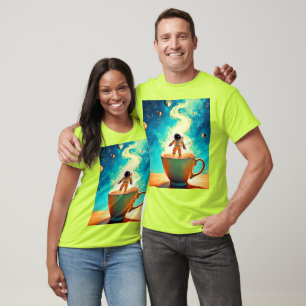 Cosmic Brew: Astronauts Traum vom Kaffee T-Shirt