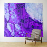 *~* Cosmic Brew Blue Black Abstrakt Circle Magenta