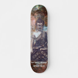 Cosmic Buddha's Cadence Code "Never Panic" 7'3/4" Skateboard