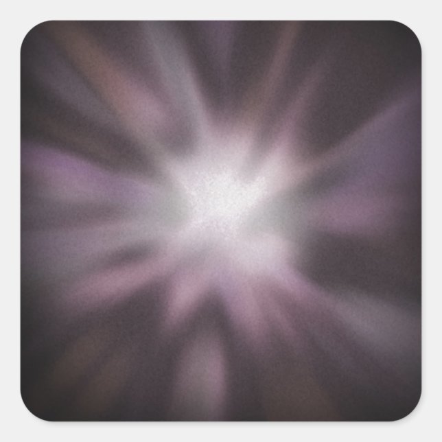 Cosmic Burst Artwork Quadratischer Aufkleber (Vorderseite)