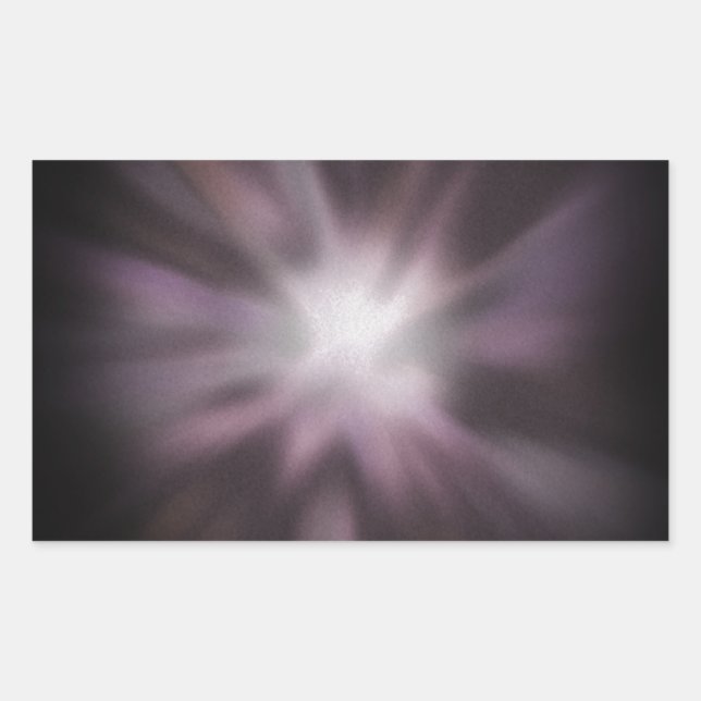 Cosmic Burst Artwork Rechteckiger Aufkleber (Vorderseite)