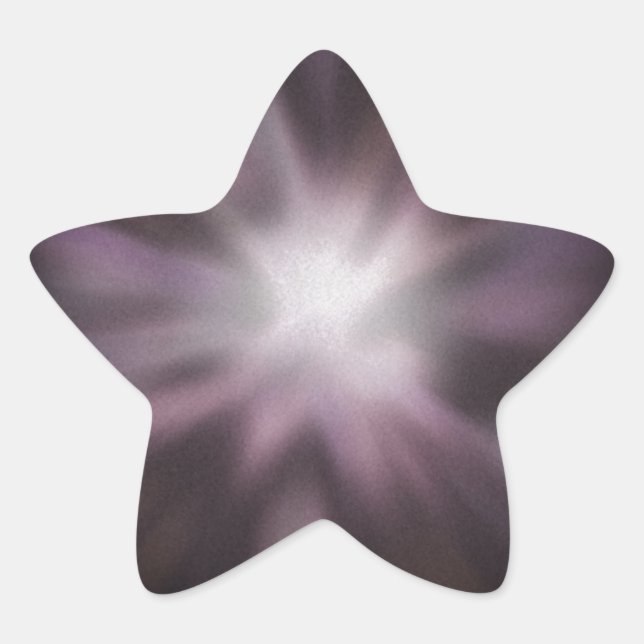 Cosmic Burst Artwork Stern-Aufkleber (Vorderseite)