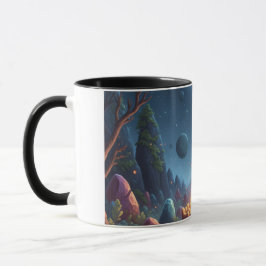 Cosmic Campfire Magic Forest Coffee Mug Tasse