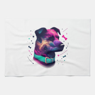 Cosmic Canine Graphic Tee Geschirrtuch